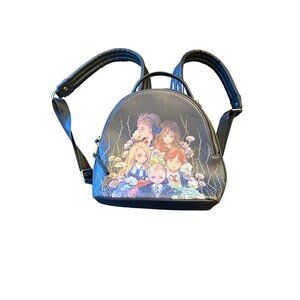 Harry Potter Anime Design Mini Backpack For Kids Or Teens Black Faux Leather Wit